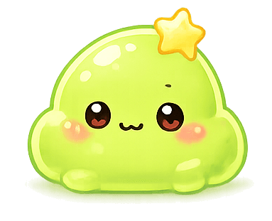 Green Glowy Bean blob